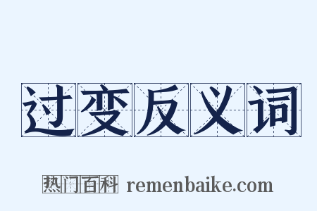 过变反义词是什么意思的图片